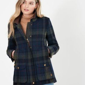 Joules plaid field coat, US 10
